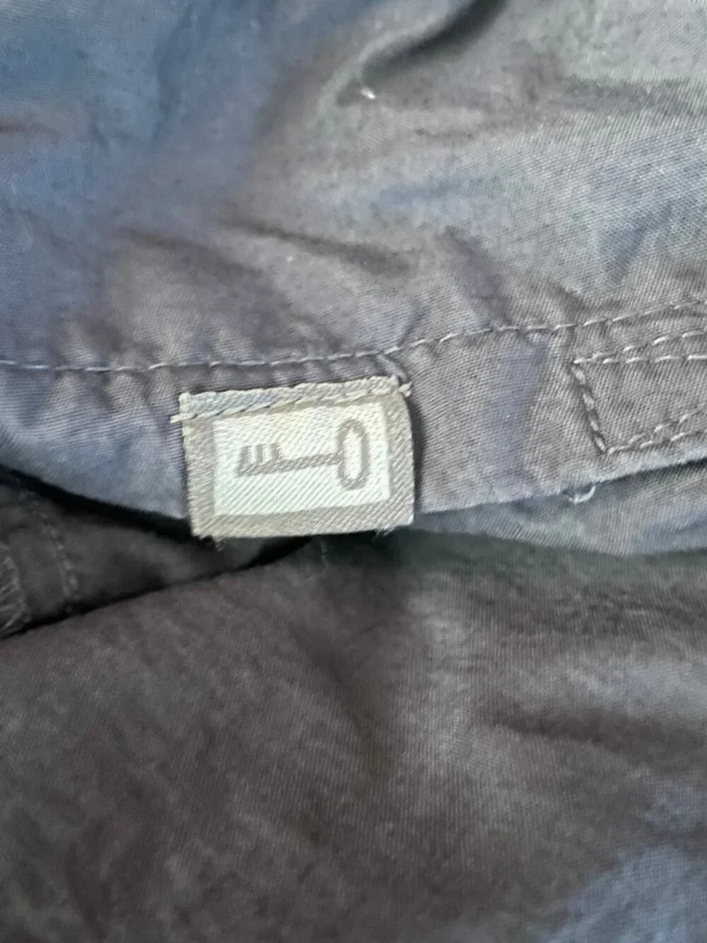 Vintage The North Face Pants Mens Large Blue Gray Nylon Stow Pocket Hiking Stow